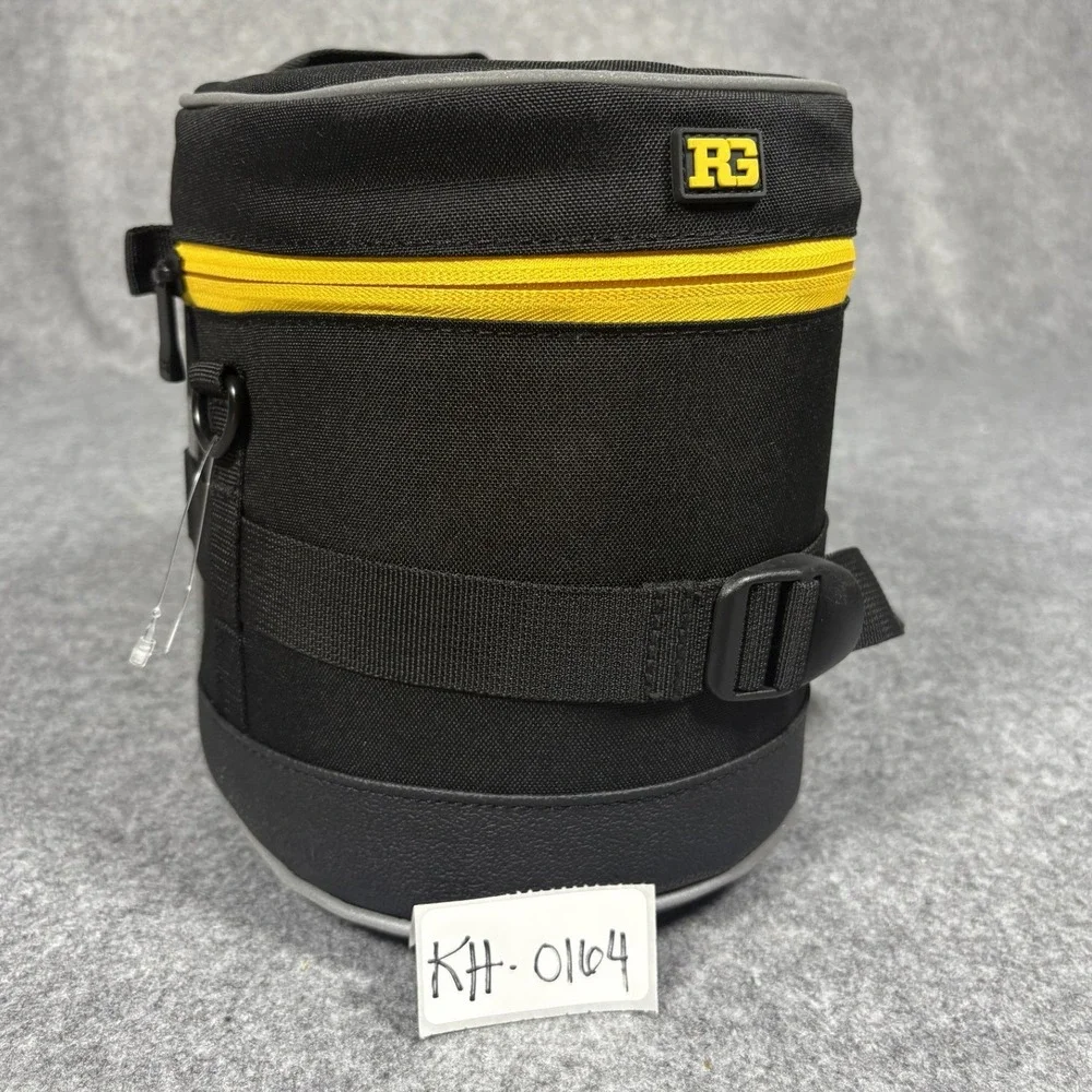 Ruggard LCY-16X4‎ Lens Case 6x8 Black Yellow Water Resistant Padded Nylon